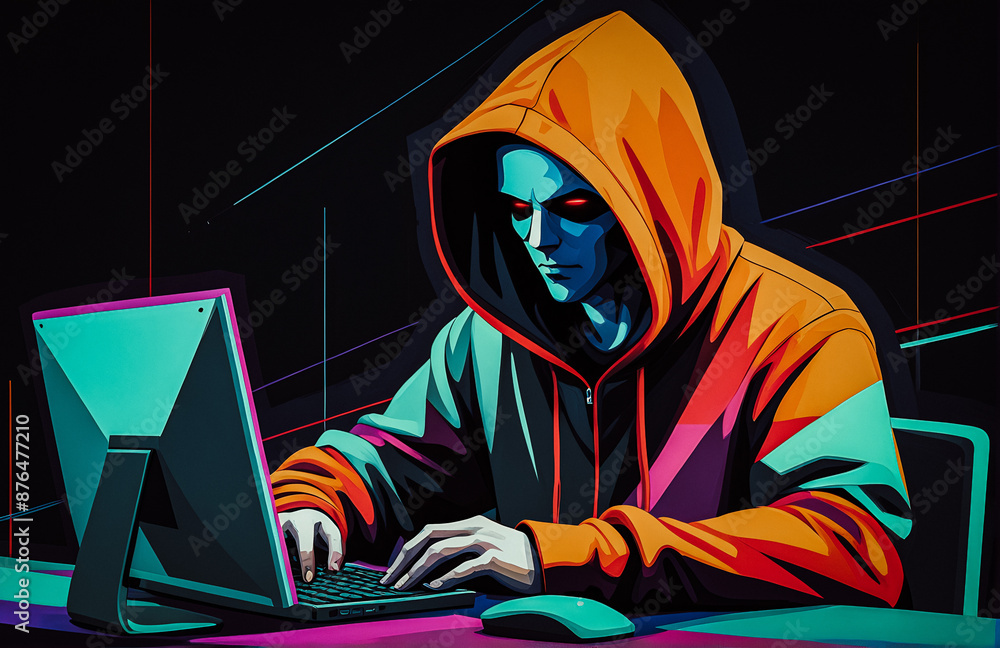 hacker man on computer, hacker in hoodie, cybercrime concept, cyber security hacker man on computer, hacker in hoodie, cybercrime concept, cyber security