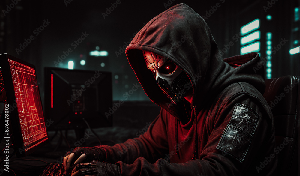hacker man on computer, hacker in hoodie, cybercrime concept, cyber security hacker man on computer, hacker in hoodie, cybercrime concept, cyber security
