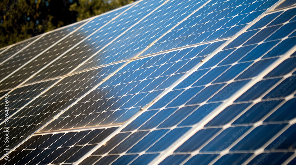 A detailed shot of a solar panel installation showcasing the cutting-edge technology. A detailed shot of a solar panel installation showcasing the cutting-edge technology.