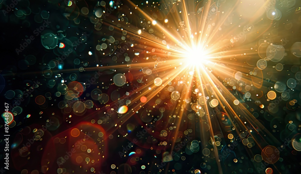 Fototapeta premium Abstract Bokeh Light Burst