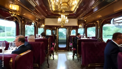 Luxury Train Dining Experience During Scenic Journey