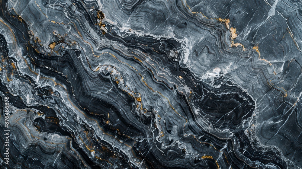 A macro shot of polished grey marble A macro shot of polished grey marble