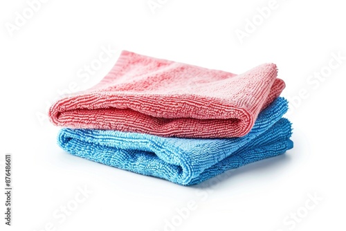Three towels stacked on top of each other, clean and folded
