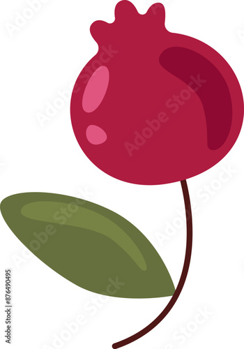 Cranberry With Leaf