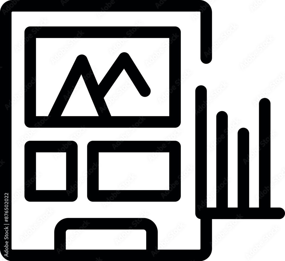 Mobile phone screen showing a website growing in traffic, represented by a growing bar graph Mobile phone screen showing a website growing in traffic, represented by a growing bar graph