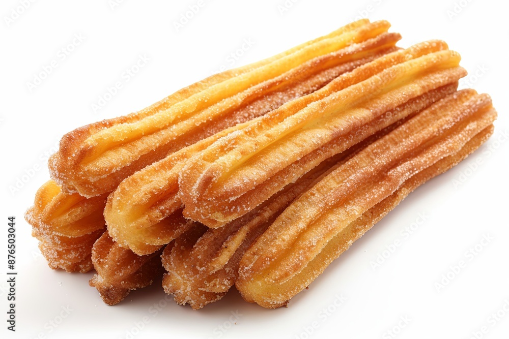 Pile of Freshly Made Churros Sticks, Ready to Be Enjoyed Pile of Freshly Made Churros Sticks, Ready to Be Enjoyed