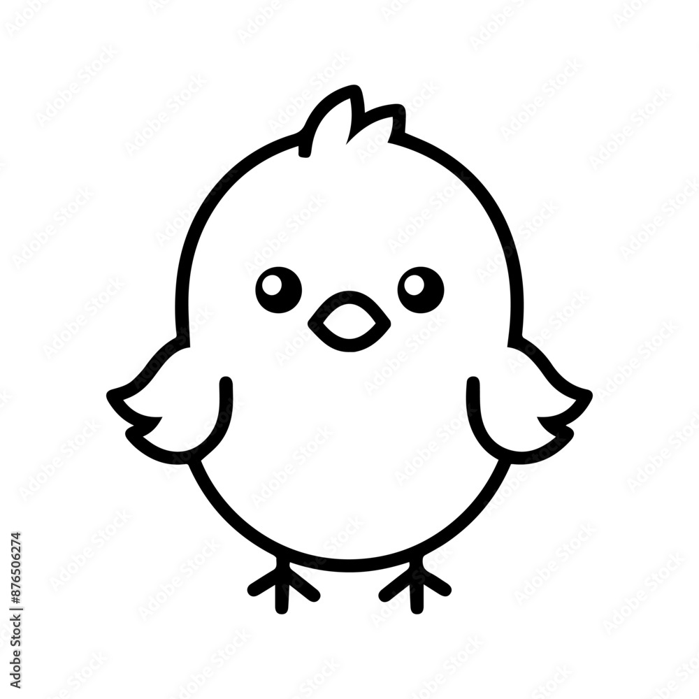 Chick icon or modern line symbol. Vector line art and icon design with bold outline. Black and white Pixel Perfect minimalistic symbol isolated white background. Silhouette simple thin sign Chick icon or modern line symbol. Vector line art and icon design with bold outline. Black and white Pixel Perfect minimalistic symbol isolated white background. Silhouette simple thin sign