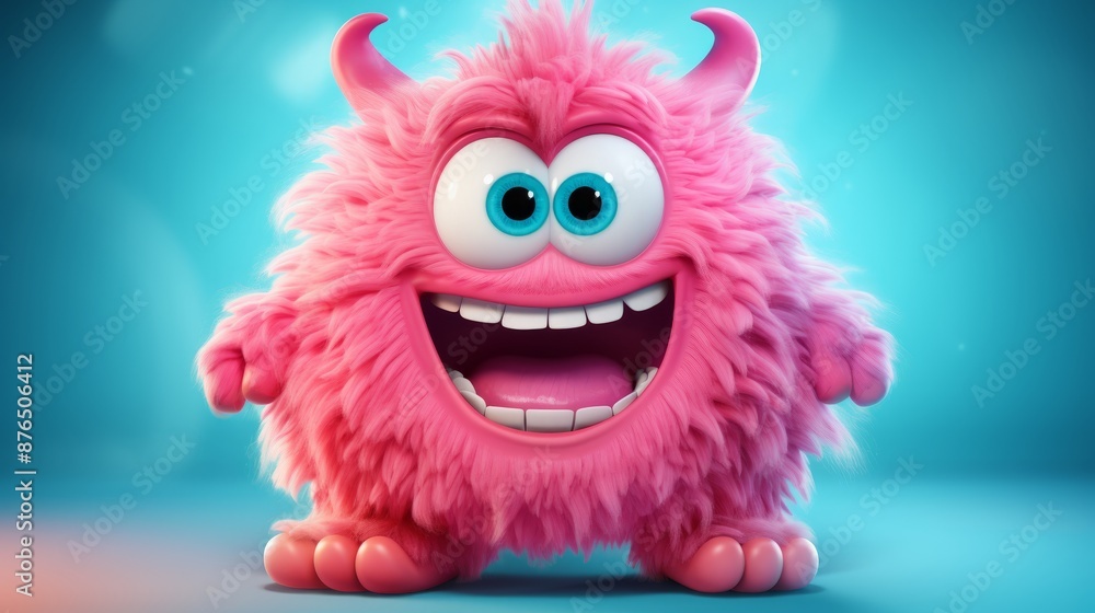 Cute 3D cartoon monster Cute 3D cartoon monster