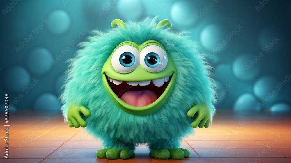 Cute 3D cartoon monster Cute 3D cartoon monster