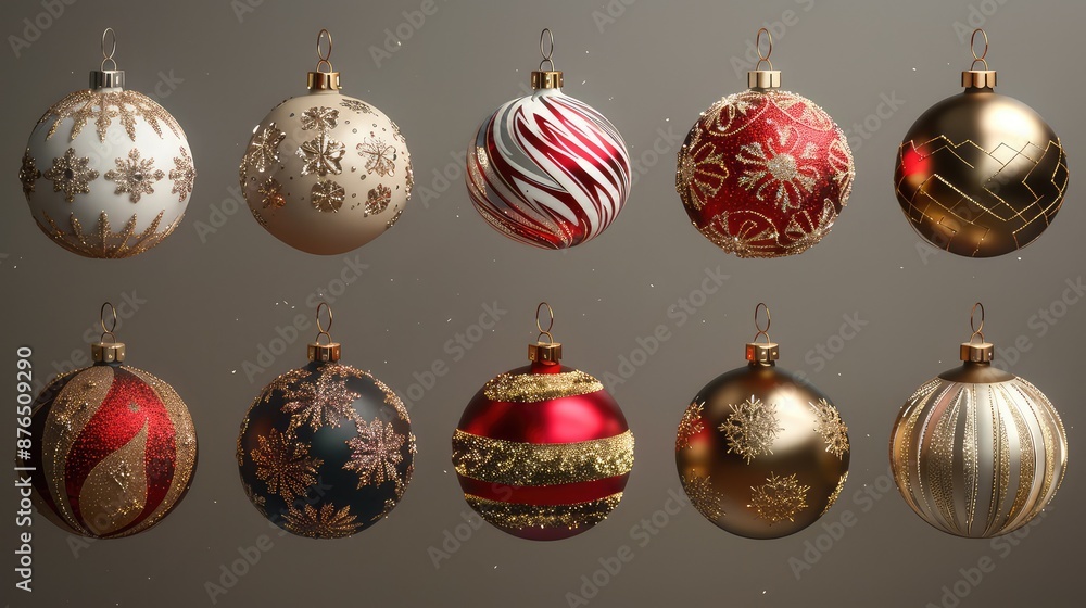 Festive Christmas Ornaments Mockup Collection Festive Christmas Ornaments Mockup Collection