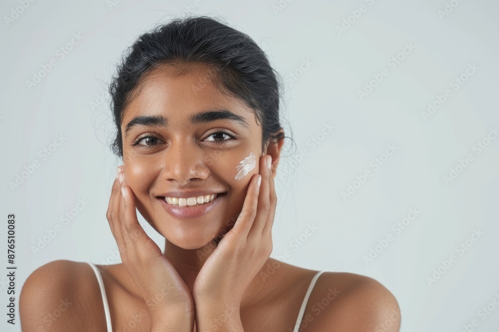 Beautiful Asian woman with flawless skin. Skincare concept. Beautiful young Asian woman practicing skincare. smooth face touches her healthy facial skin. Copy space for text. Beautiful Asian woman with flawless skin. Skincare concept. Beautiful young Asian woman practicing skincare. smooth face touches her healthy facial skin. Copy space for text.