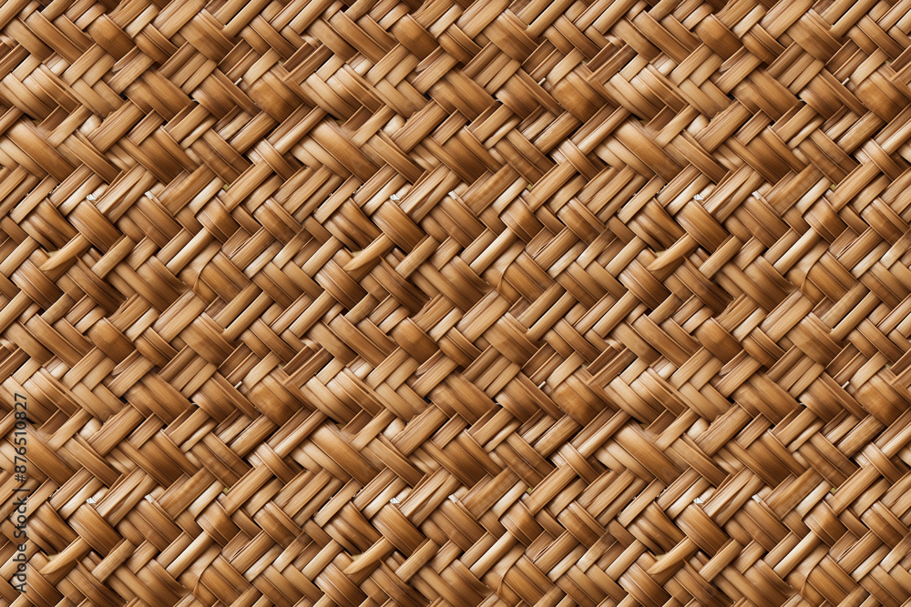 Detailed Bamboo Basket Weave Seamless Pattern in Natural Brown Shades Detailed Bamboo Basket Weave Seamless Pattern in Natural Brown Shades