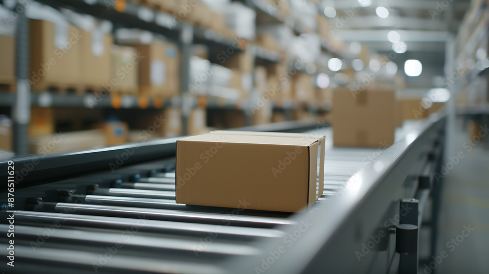 a close-up view of a conveyor belt in what appears to be a warehouse or distribution center a close-up view of a conveyor belt in what appears to be a warehouse or distribution center