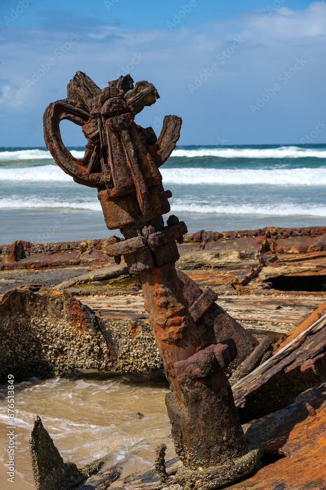 Fototapeta premium Shipwreck with ocean views