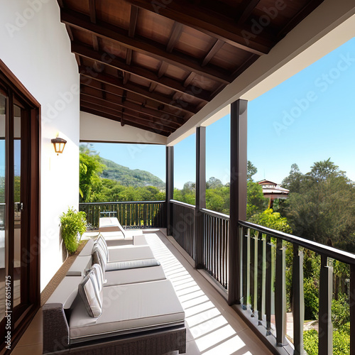 cozy terrace and villa exterior © eugen