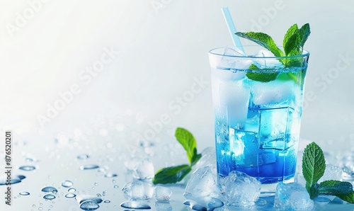 Modern delicious classic cocktail drink with fresh fruit Generate AI