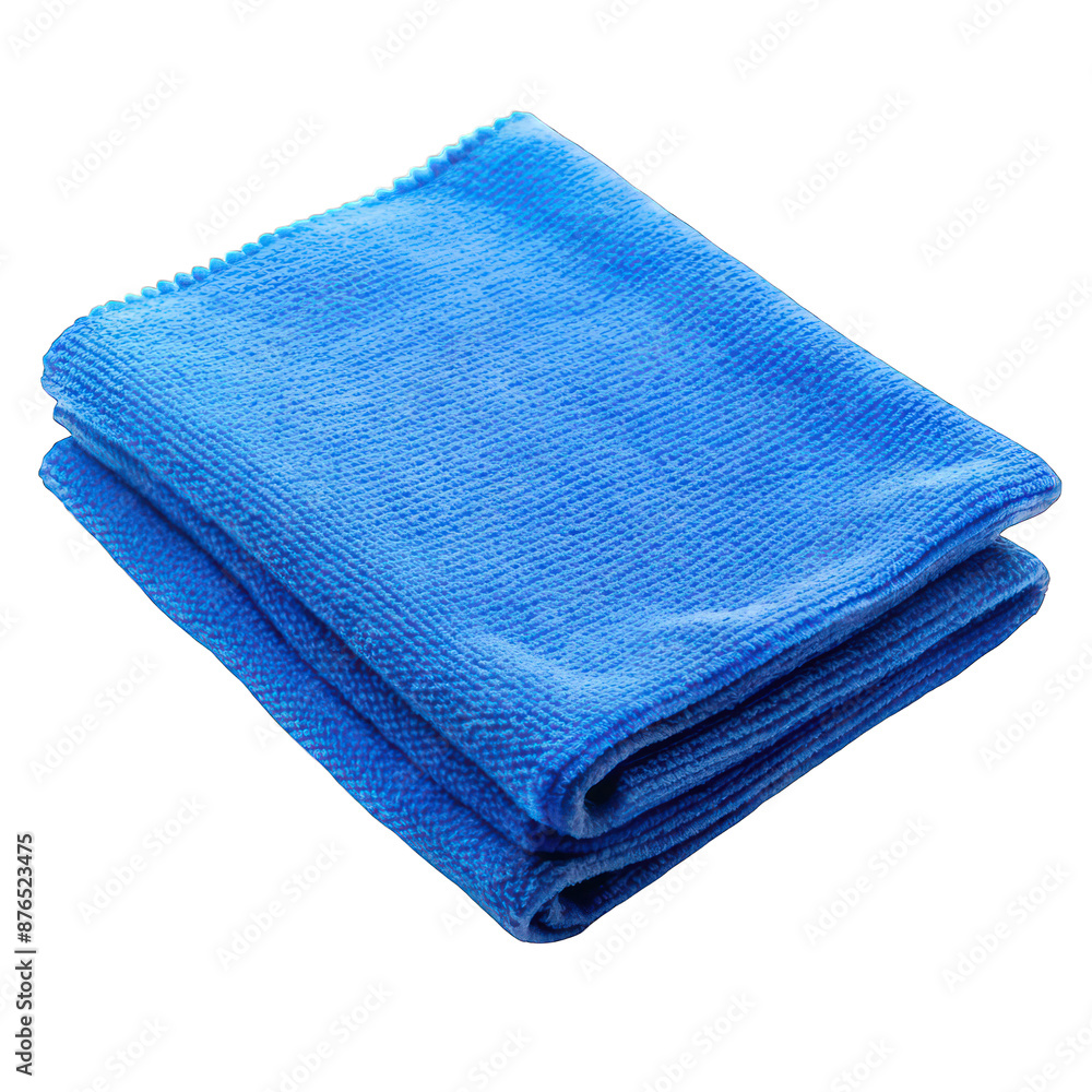 Blue towels isolated on.transparent background Blue towels isolated on.transparent background