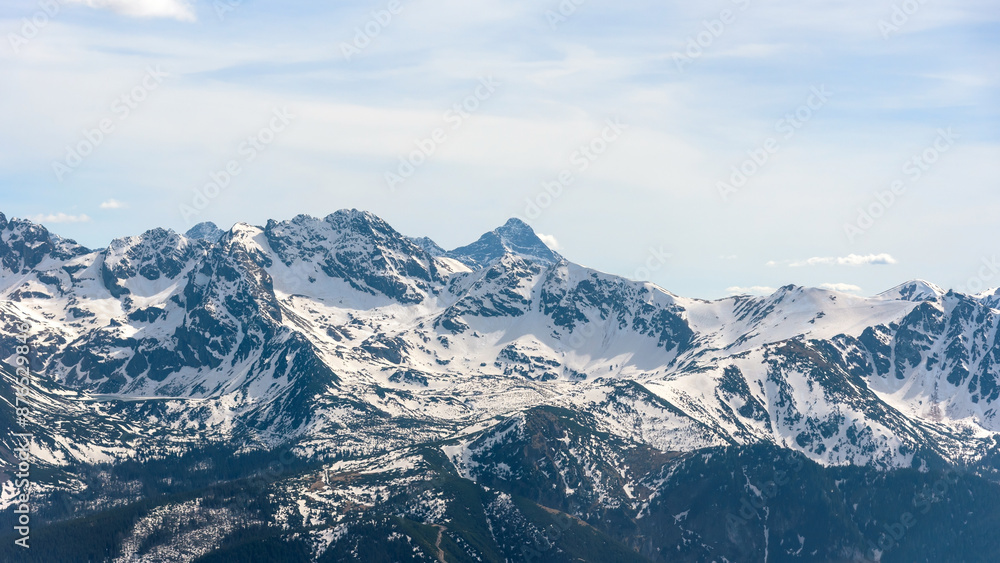 Aerial view of polish Tatra mountains Aerial view of polish Tatra mountains
