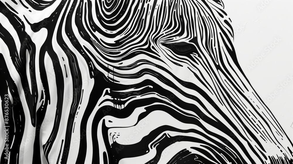 Zebra's black and white stripes serve as camouflage, helping evade predators and regulate temperature. Zebra's black and white stripes serve as camouflage, helping evade predators and regulate temperature.