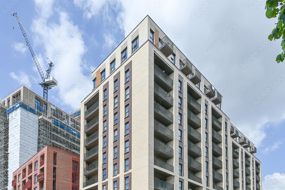 Erken Plaza apartment building : London, UK, 24 May 2024 Erken Plaza apartment building : London, UK, 24 May 2024