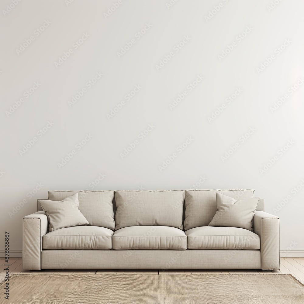 sofa on a white sofa on a white