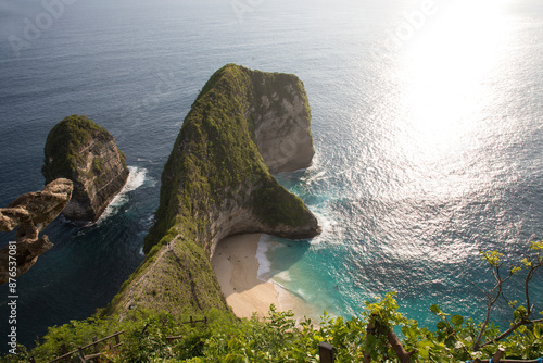 Beautiful view of Kelingking Beach on Nusa Penida island, Indonesia