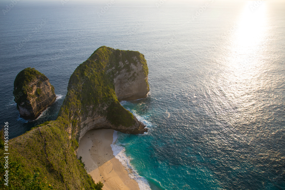 Beautiful view of Kelingking Beach on Nusa Penida island, Indonesia
