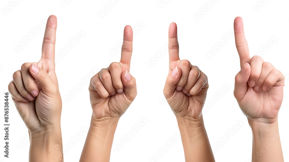 hands pointing up, they are on a white background hands pointing up, they are on a white background