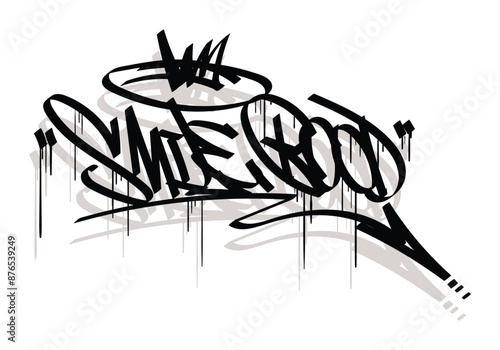 SMILE GOOD graffiti tag style design