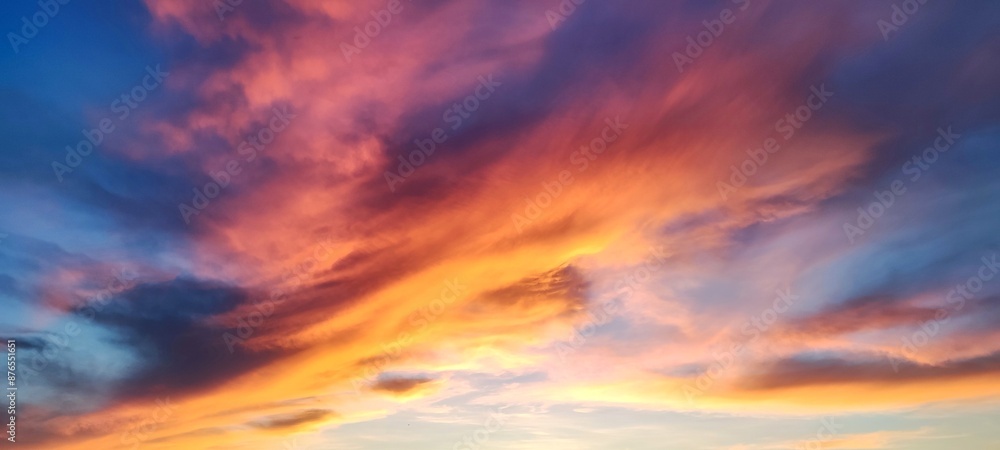 Fototapeta premium fire in the sky