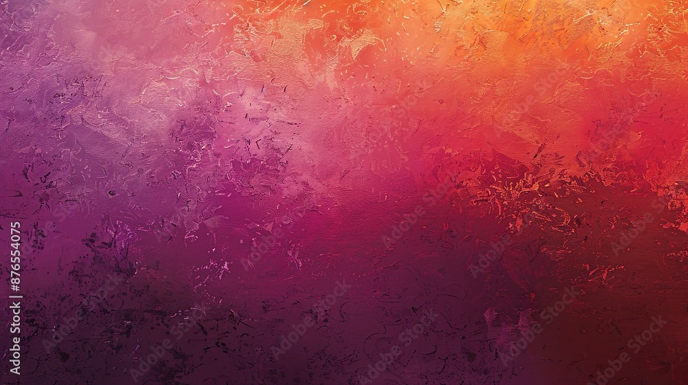 Fototapeta premium Textured Abstract Background with Orange Purple and Yellow Color Blending