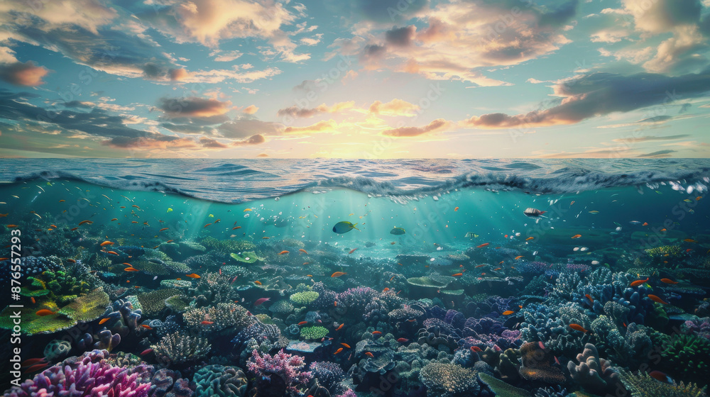 World Sea Day, Illustrate the role of healthy oceans in maintaining global biodiversity and climate stability by contributing to conservation efforts World Sea Day, Illustrate the role of healthy oceans in maintaining global biodiversity and climate stability by contributing to conservation efforts