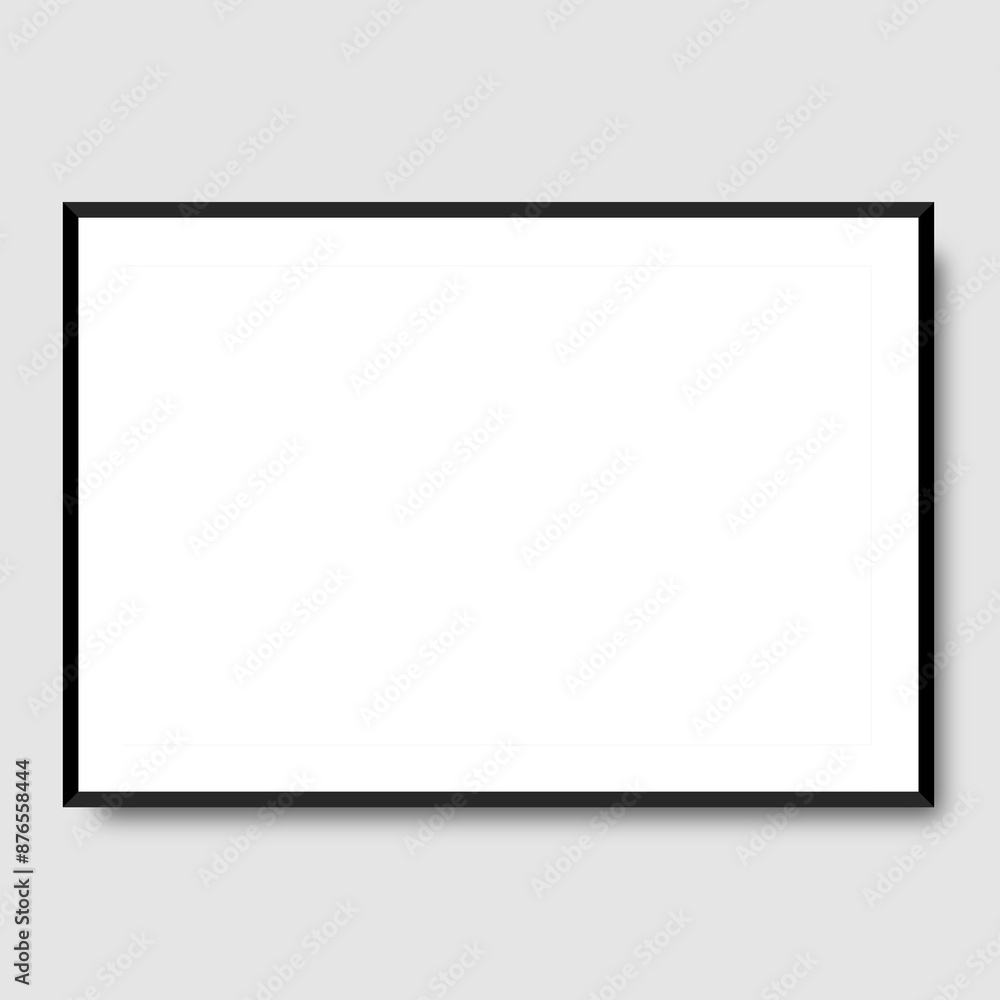 A frame for hanging on the wall, the inside of the frame is transparent. A frame for hanging on the wall, the inside of the frame is transparent.