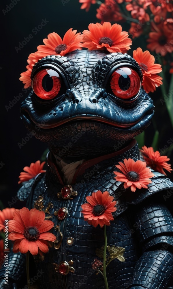 Frog with Flower Crown.
