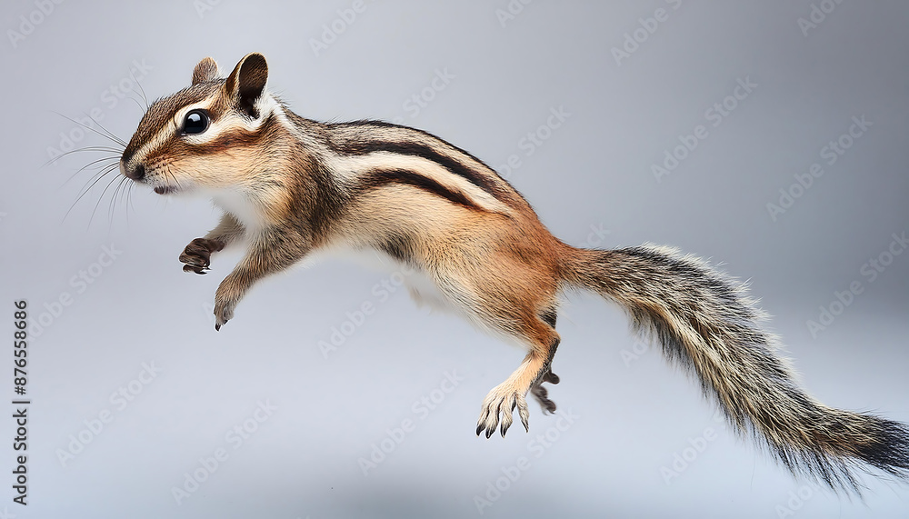 Squirrel in Mid-Jump Squirrel in Mid-Jump