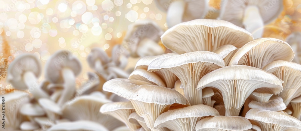 Group of Oyster Mushrooms Group of Oyster Mushrooms