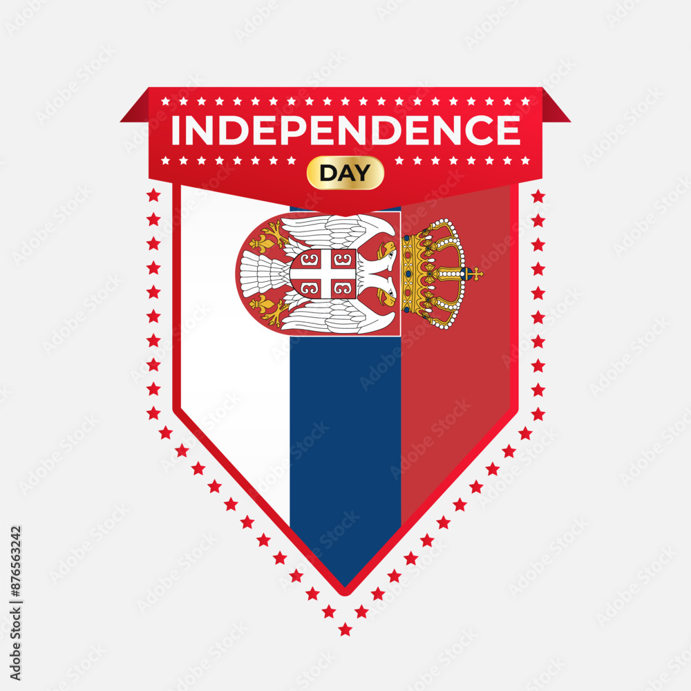 Serbia Independence Day Banner Design Serbia Independence Day Banner Design