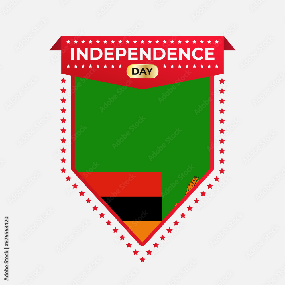 Obraz premium Zambia Independence Day Banner Design