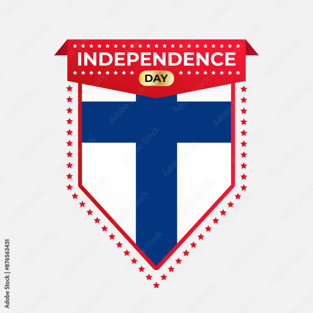Fototapeta premium Finland Independence Day Banner Design