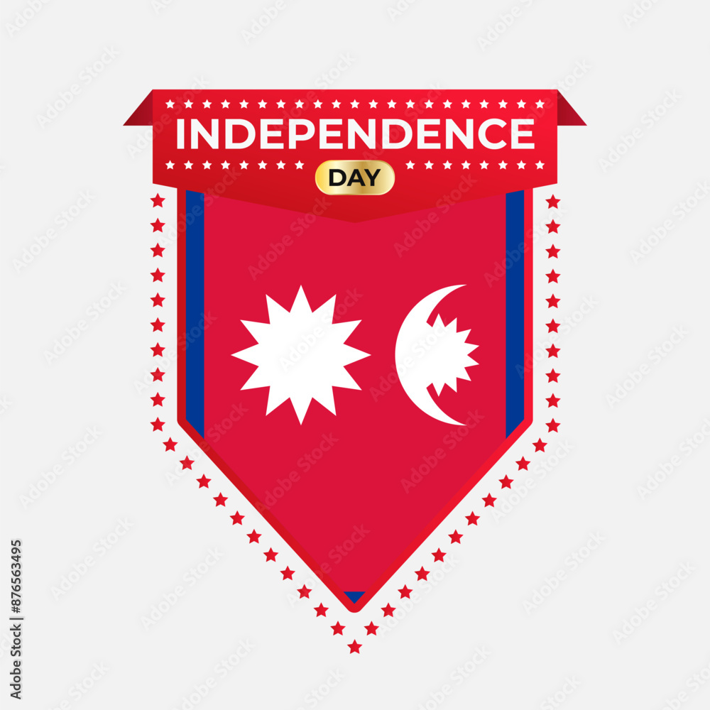 Fototapeta premium Nepal Independence Day Banner Design
