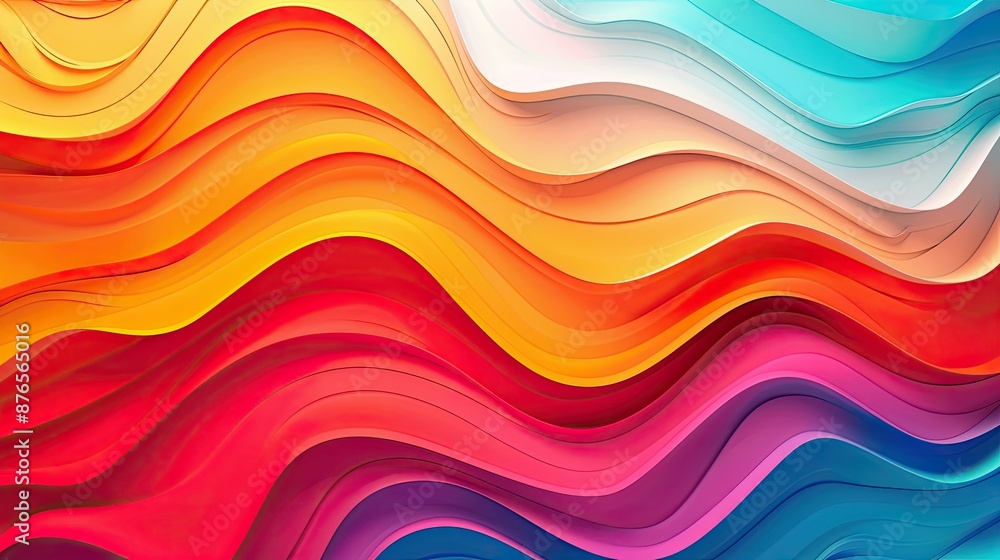 Abstract Colorful Wavy Pattern Abstract Colorful Wavy Pattern