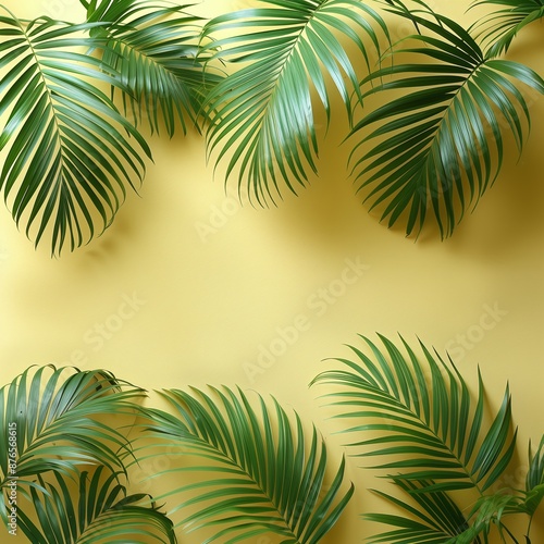 palm leaves background