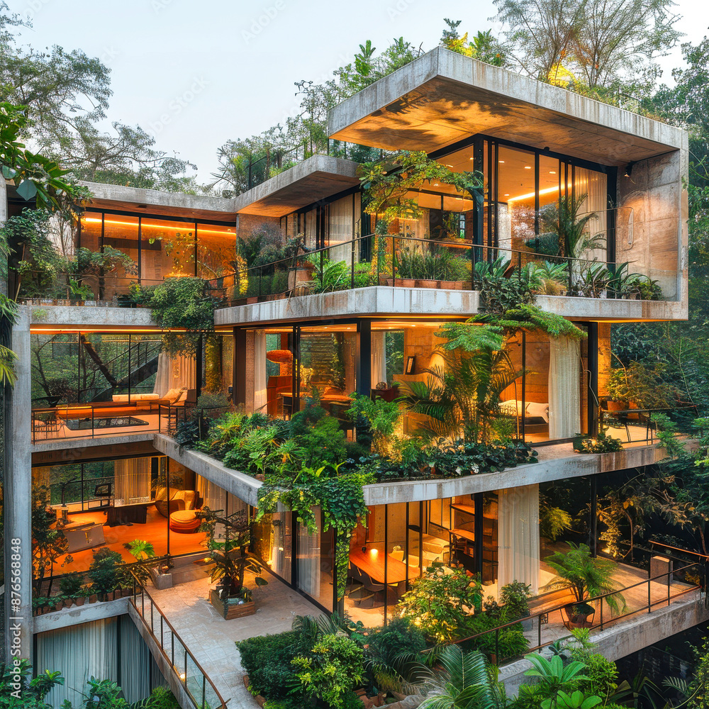 Modern Jungle Home Architectural Design Modern Jungle Home Architectural Design