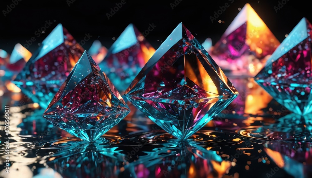 Abstract Colorful Crystal. Abstract Colorful Crystal.