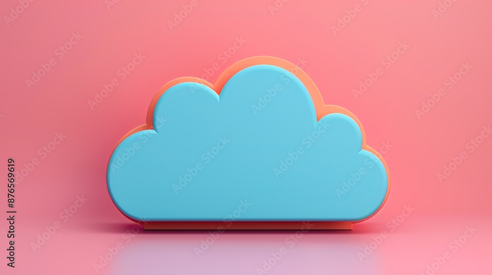 Cloud computing offering scalable and flexible resources for data storage and processing enabling businesses to operate more efficiently and cost-effectively Background Illustration, Bright color Cloud computing offering scalable and flexible resources for data storage and processing enabling businesses to operate more efficiently and cost-effectively Background Illustration, Bright color