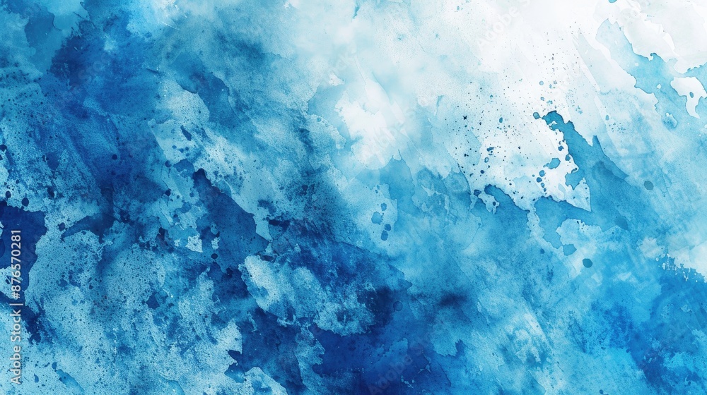 Text space over blue watercolor texture Text space over blue watercolor texture