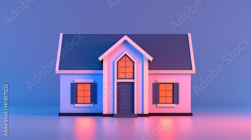 Wallpaper Mural AI in smart homes automating household tasks, security systems, and energy management, enhancing convenience and safety. Background Illustration, Bright color tones, , Minimalism, Torontodigital.ca