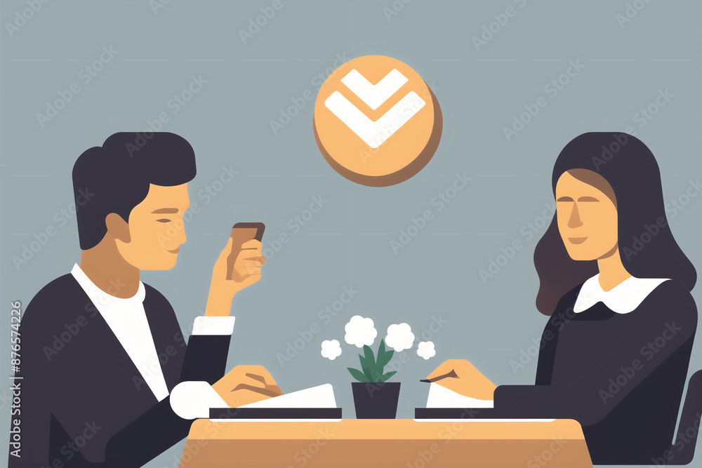 Professional Meeting Vector Illustration Professional Meeting Vector Illustration
