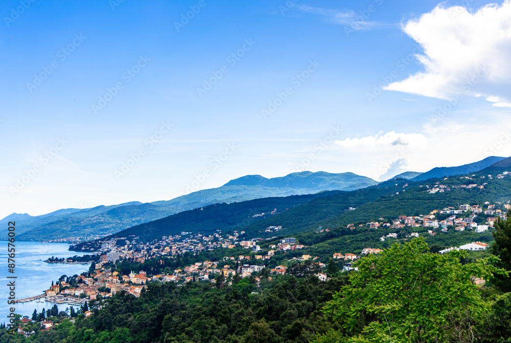 Opatija coastal view from the hills Opatija coastal view from the hills