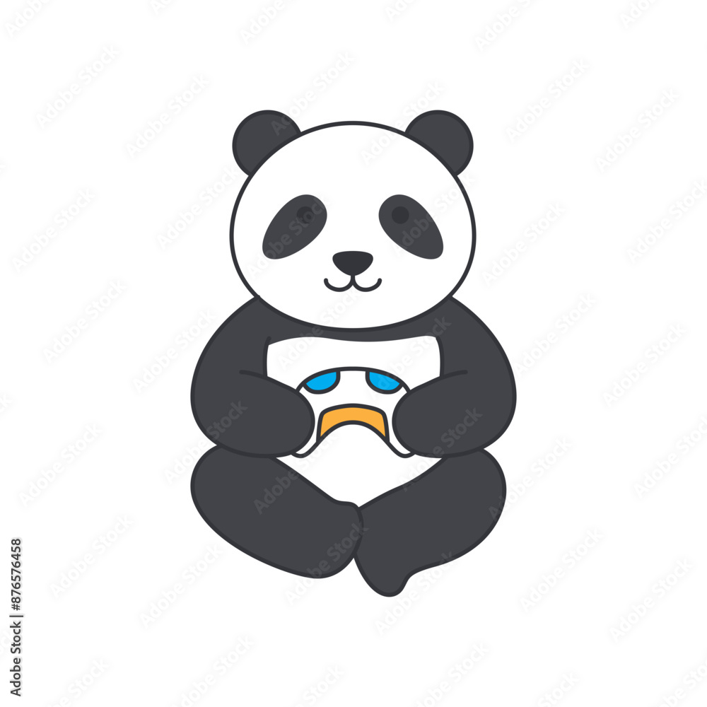 Obraz premium cute panda cartoon